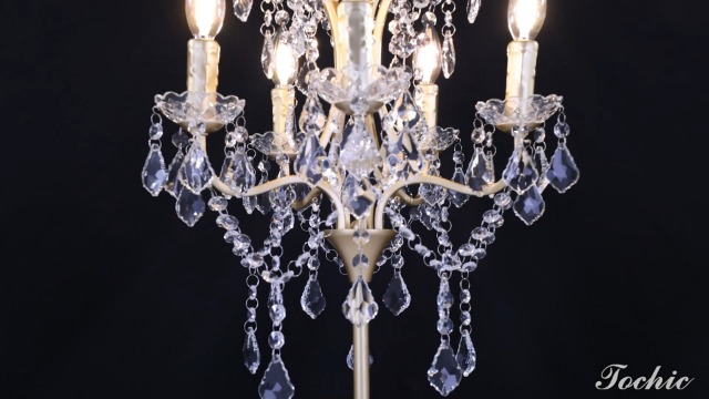 Amazon.com: TOCHIC 5-Light Farmhouse Traditional Crystal Table